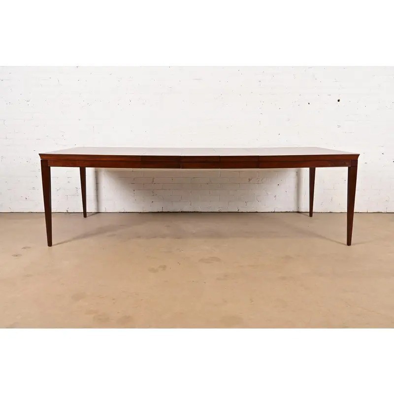 Drexel French Regency Mahogany Extension Dining Table, Newly Refinished