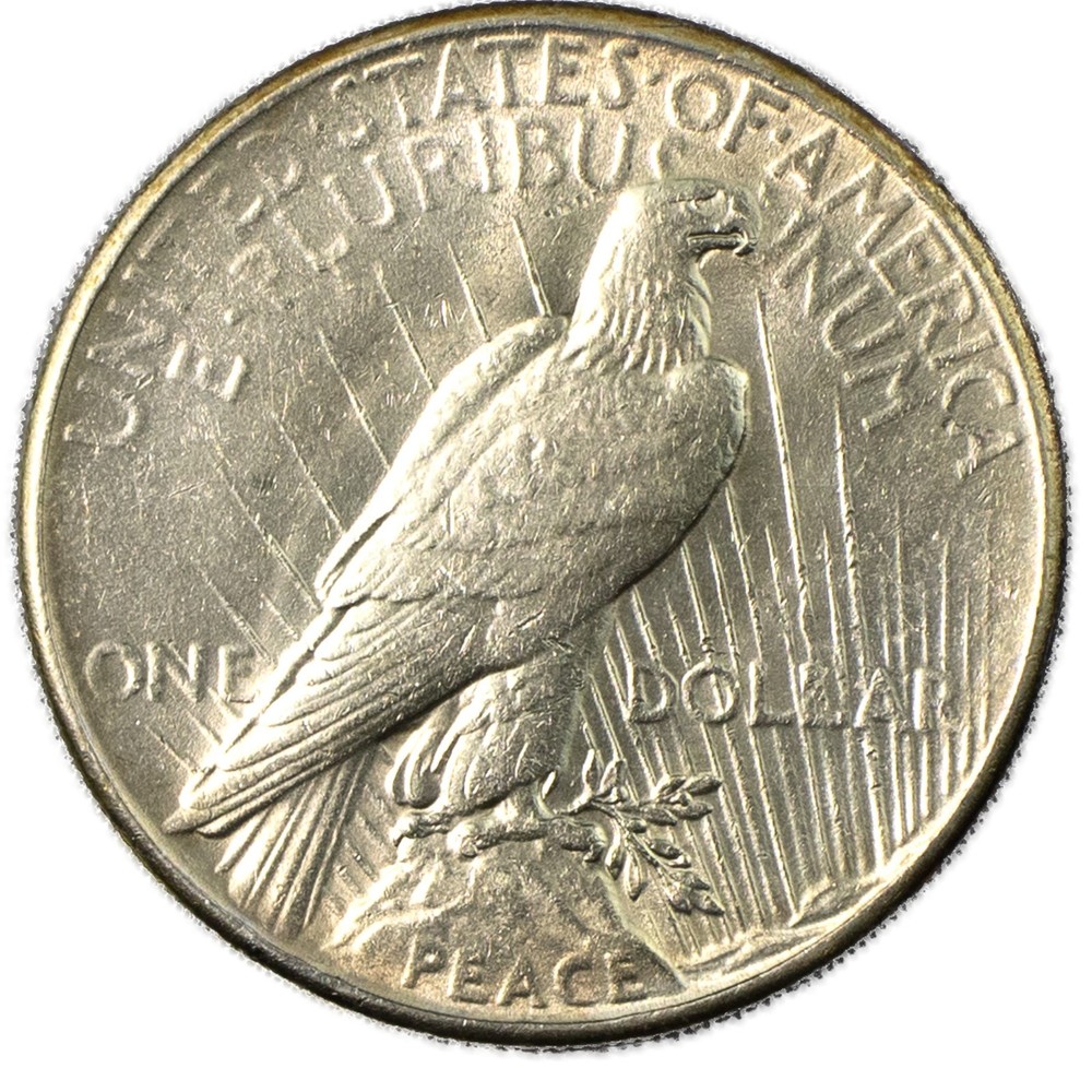 1935-P Peace Silver Dollar $1 Almost Uncirculated AU+