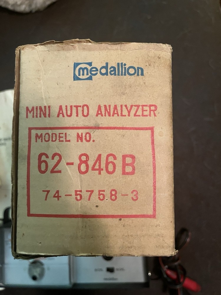 Vintage Medallion Mini Auto Analyzer With box, Leads & Instruction Manual