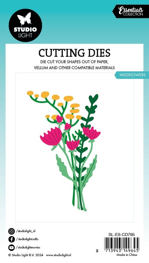 Studio Light Essentials Cutting Die-Nr. 795, Wild Flowers