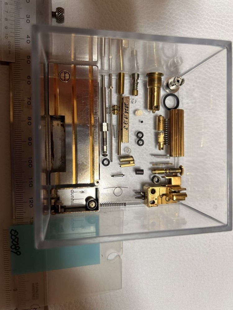 Overhauled Dunhill Rollagas lighter Silver Gold d mark without box
