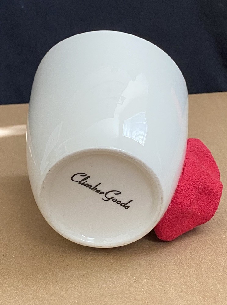 Climber Goods Mug Red Rock Climbing Hold Socket Cap Screw Handle 