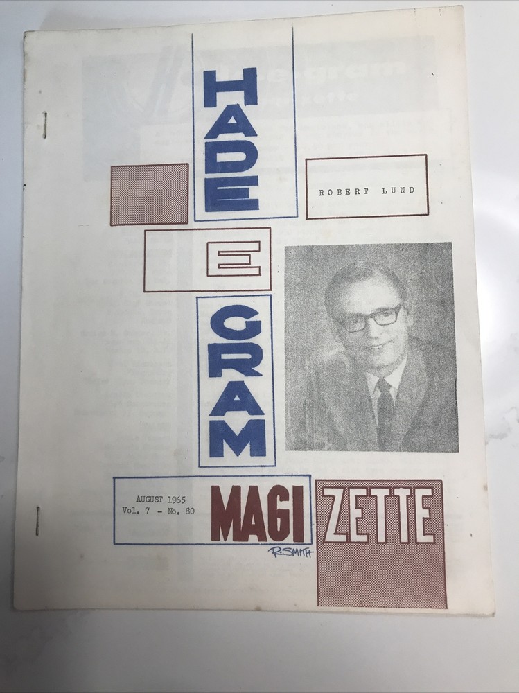 HADE E GRAM Vol. 7 #80 Magician Robert Lund Magic Magazine