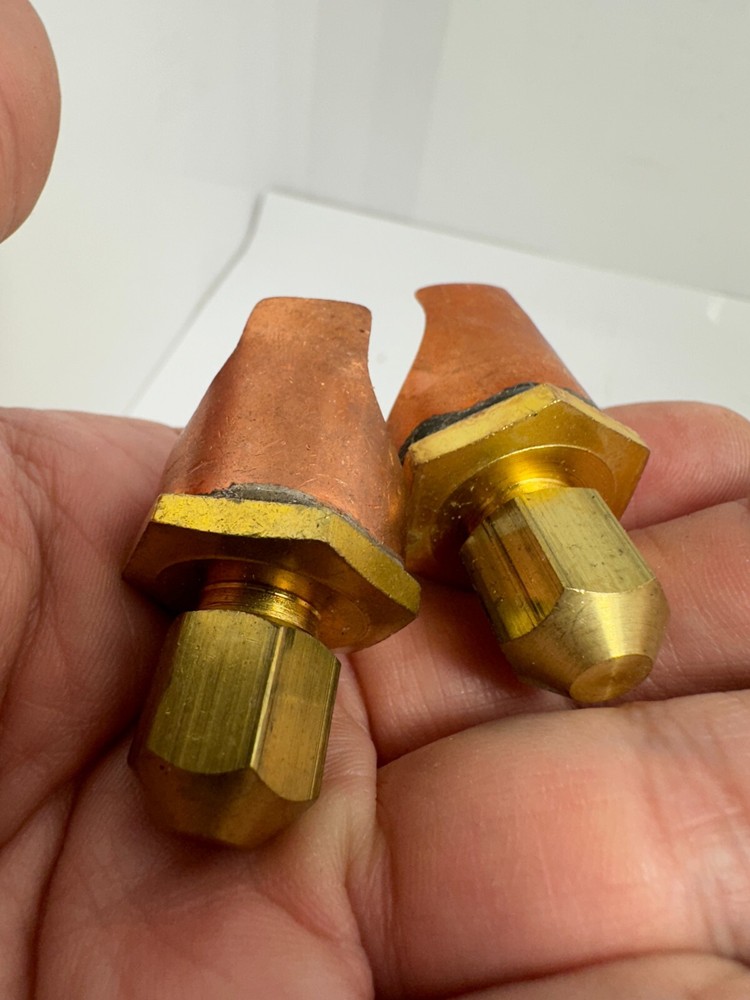 2pc C&D CD5534 Braze On Self Piercing Copper Saddle Valve