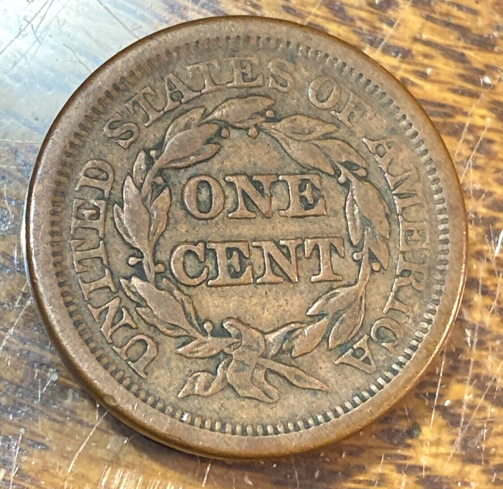 1851 Large Cent Nice Super Original Light Brown Choice VF CHRC