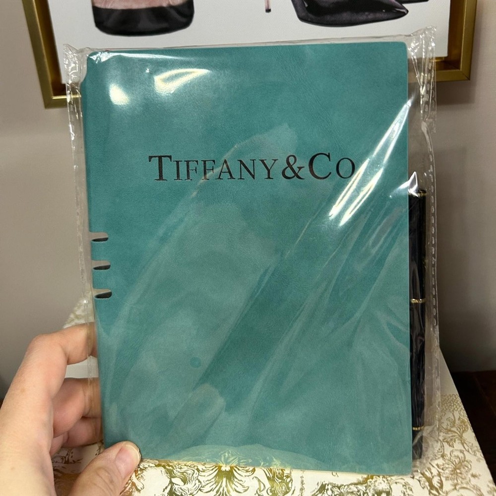 Tiffany And Co. Teal Notebook & Pen GWP