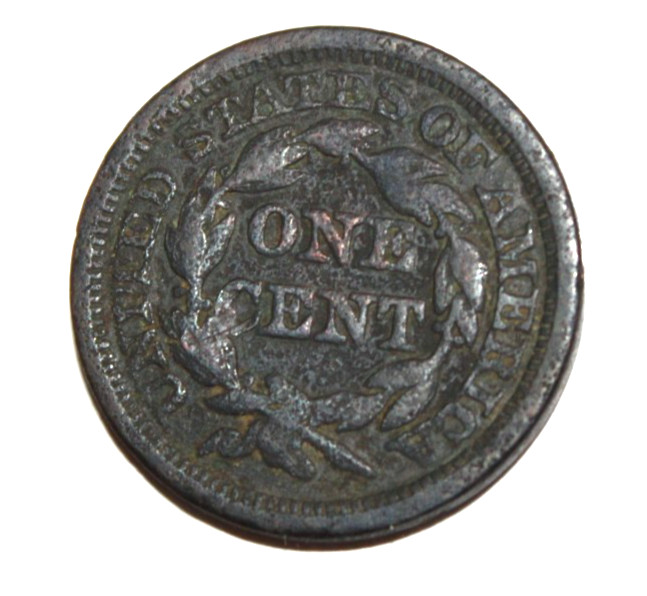 1848 Large Cent Liberty Head/ Braided Hair Cent