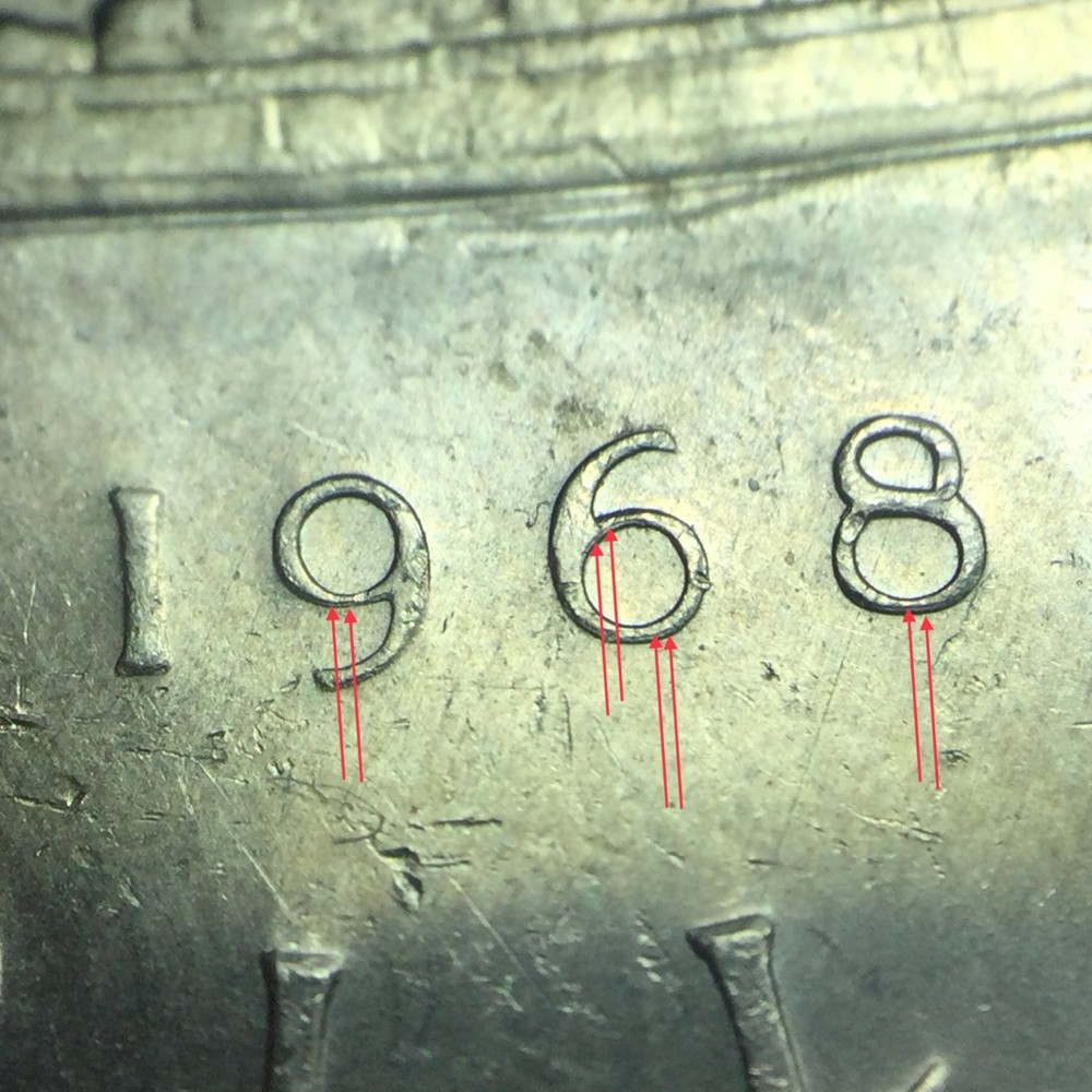 1968 Canada Dollar - Doubled Obverse and Reverse - UNIQUE never seen before