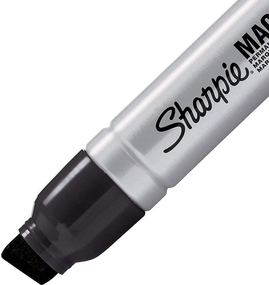 Magnum Permanent Marker, Black, 6 PACK
