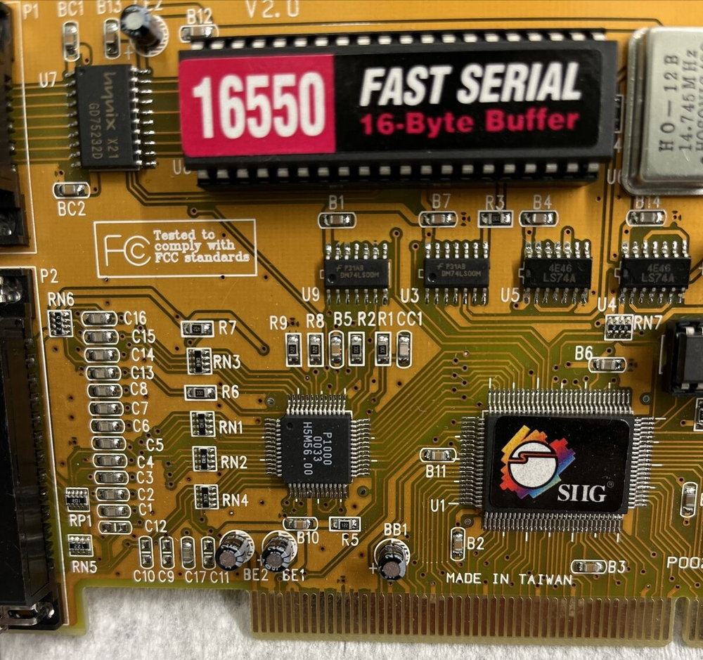 SIIG 16550 Fast Serial 16-Byte Buffer Board Ver. 1.0