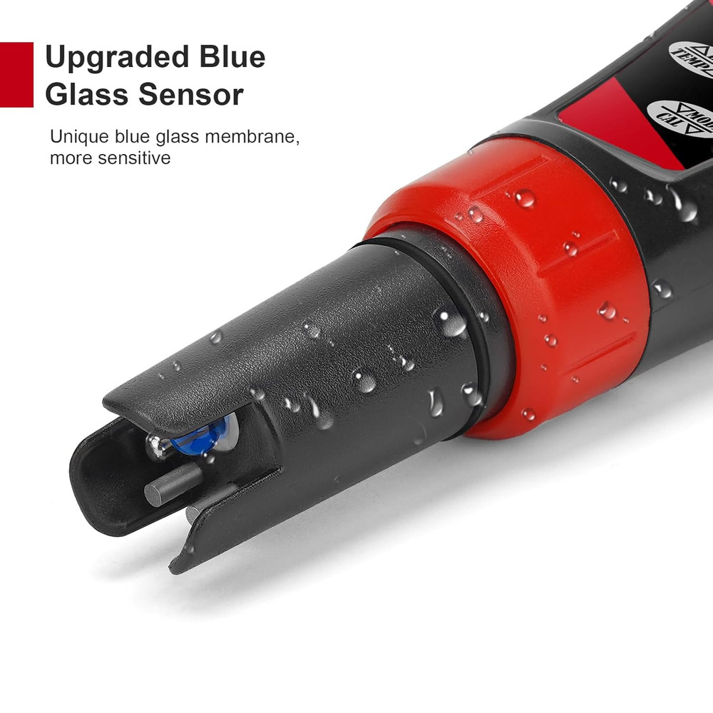 Digital Ph Meter Ph TDS EC Meter for Hydroponic Solution Ph and EC Meter with...