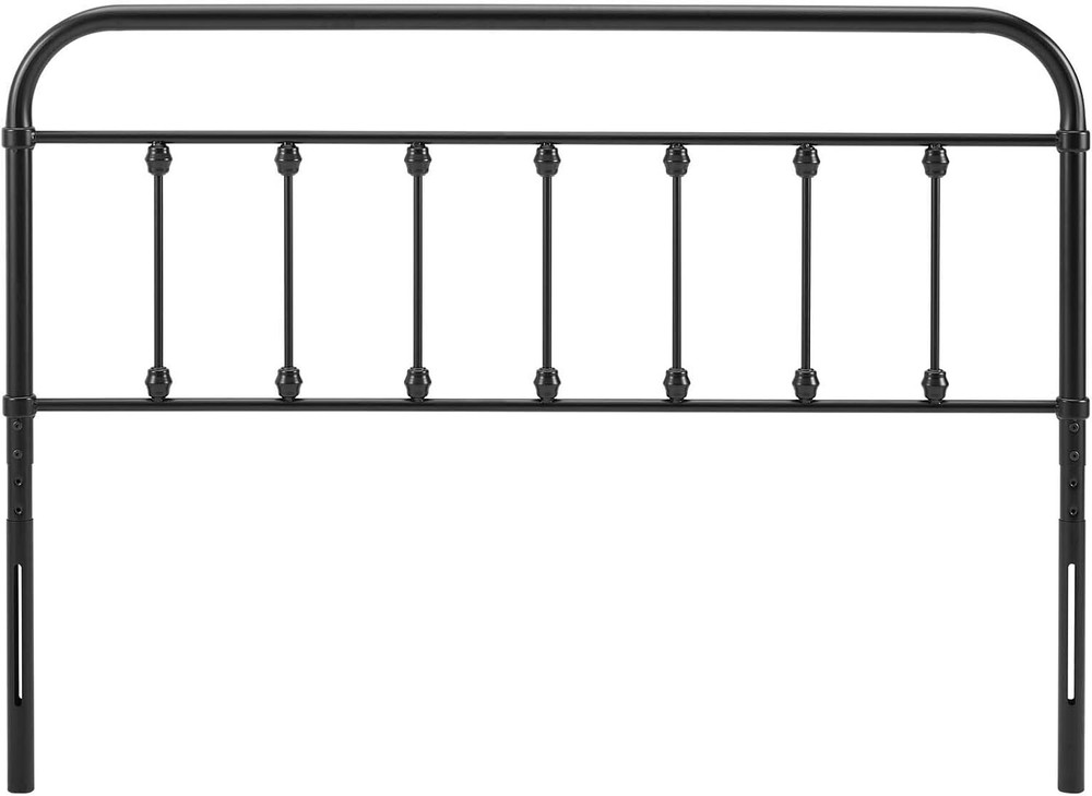 Modway Sage Adjustable Headboard, Black, Queen