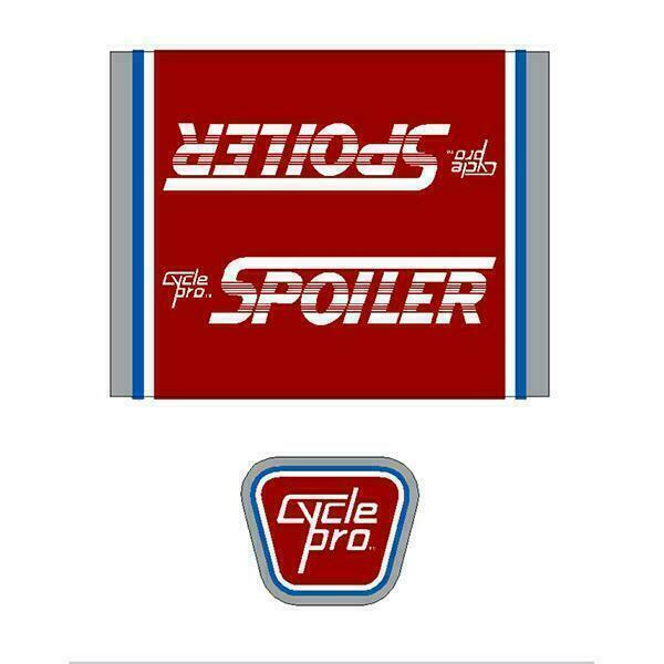 Cycle Pro - Spoiler decal set - old school bmx