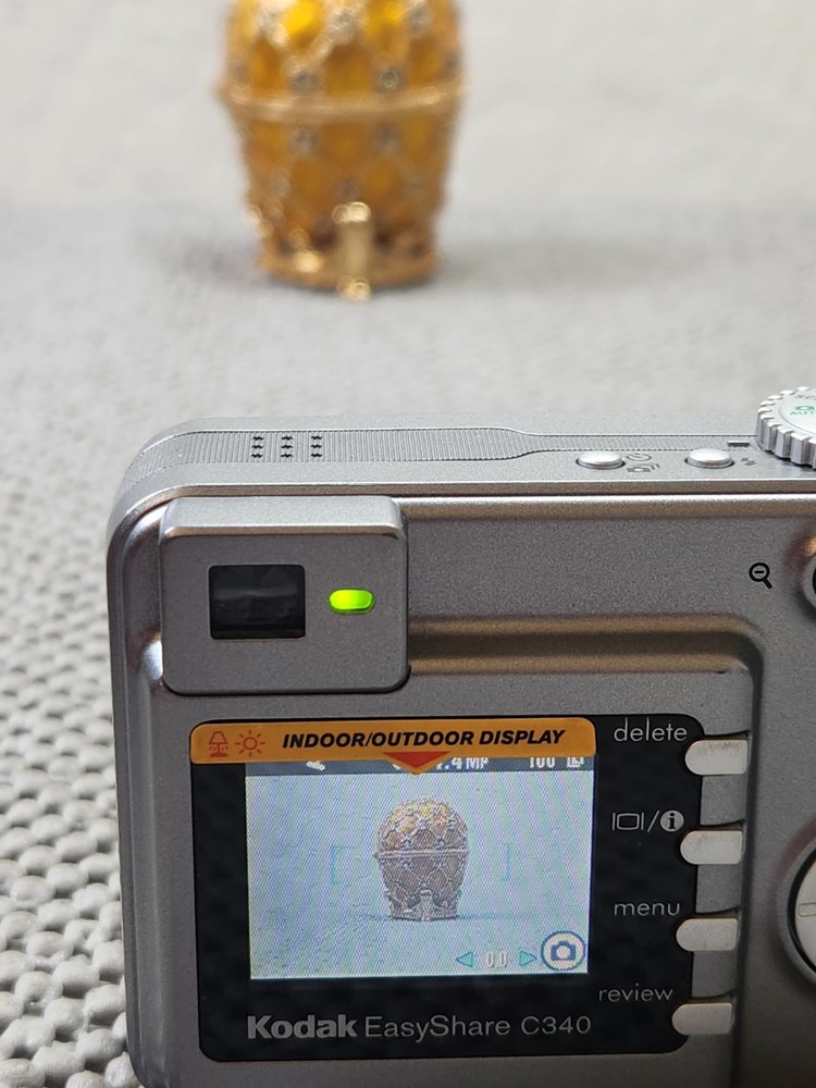 Kodak EasyShare C340 5.0MP Digital Camera - Silver Bundle Good Condition Tested