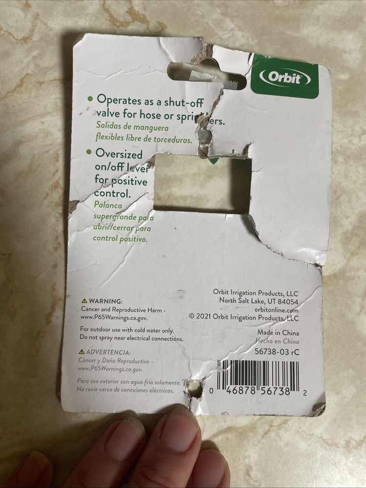 Orbit Pro-flow Hose Shut Off Coupling