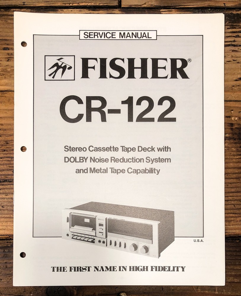 Fisher CR-122 Cassette Service Manual *Original*