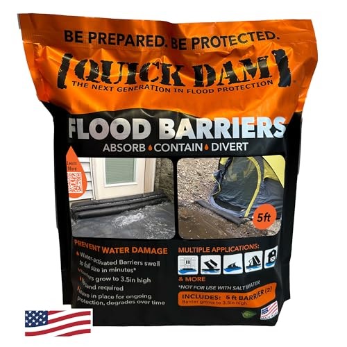 Water Activated Flood Barrier 5 Feet 2-Pack