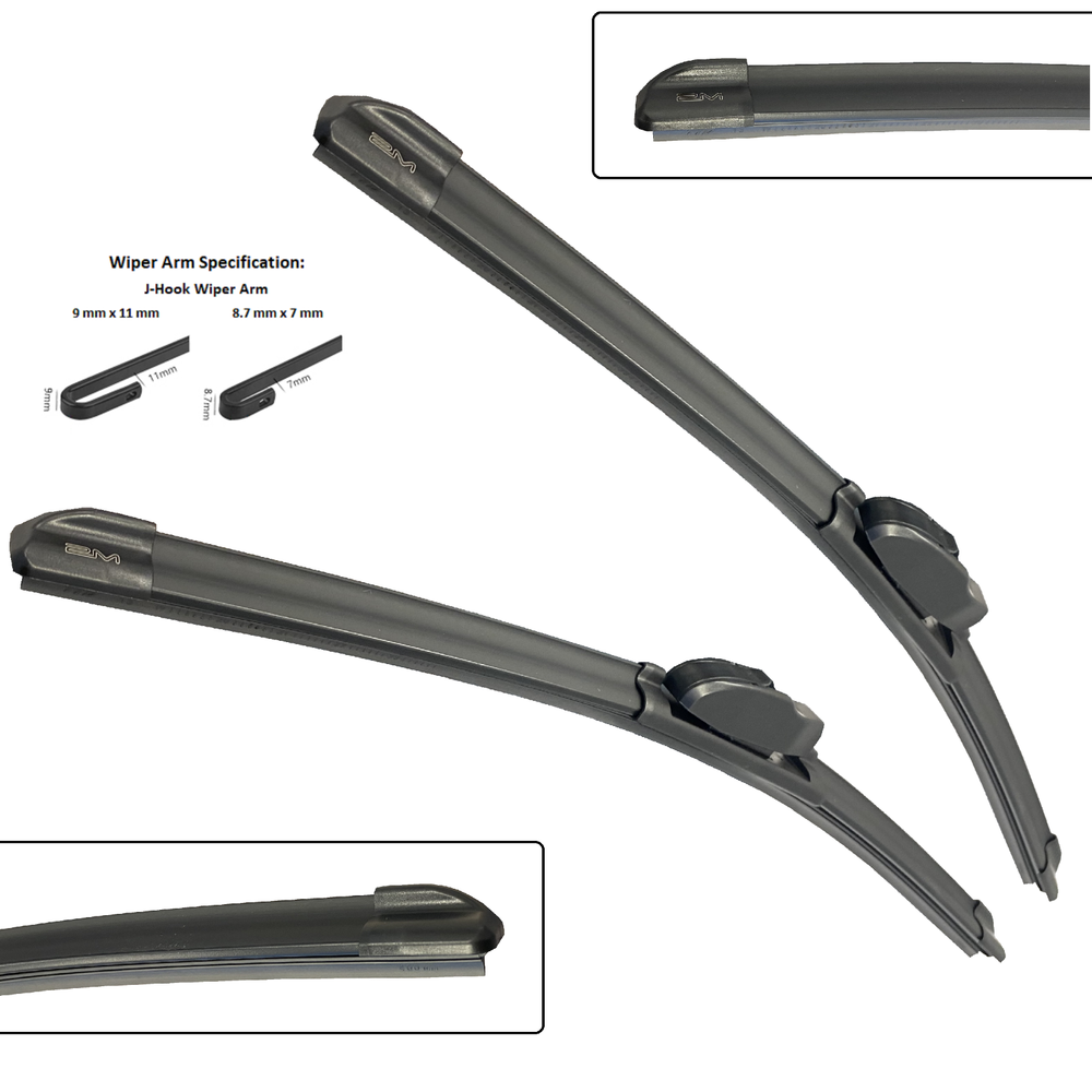 Front Windshield Wiper Blade + Rear Arm Blade For Toyota 4RUNNER 2003-2009 Set