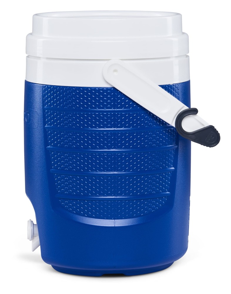 Igloo 2 Gallon Sports Plastic Beverage Jug with Hooks, Blue
