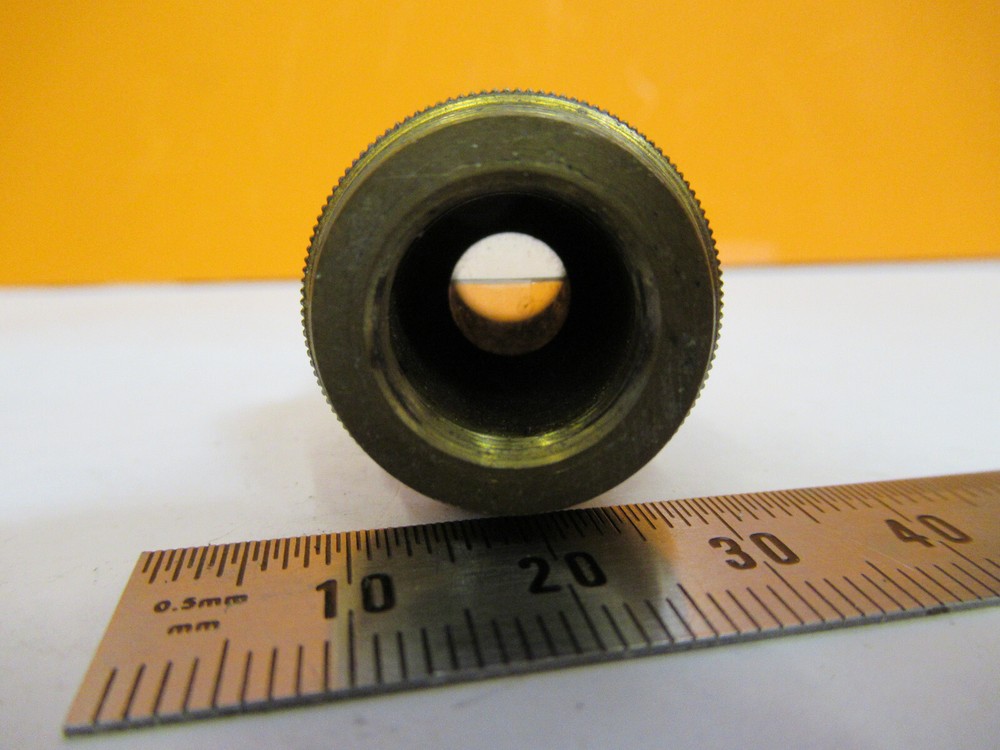 ANTIQUE BRASS ERNST LEITZ OBJECTIVE "3" MICROSCOPE PART AS PICTURED Y3-A-47