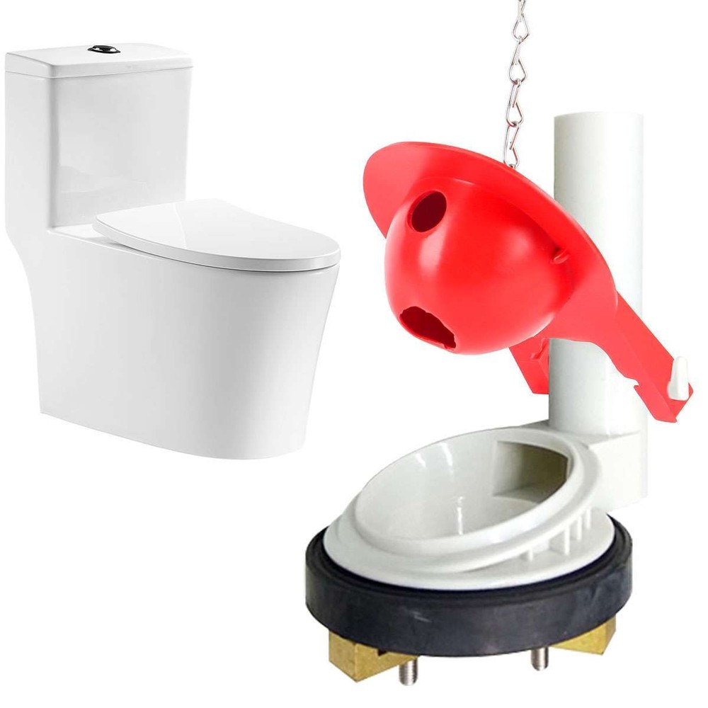 Toilet Flapper Ultra High Performance Universal Flapper 3" Flush Valves (2 PCS)