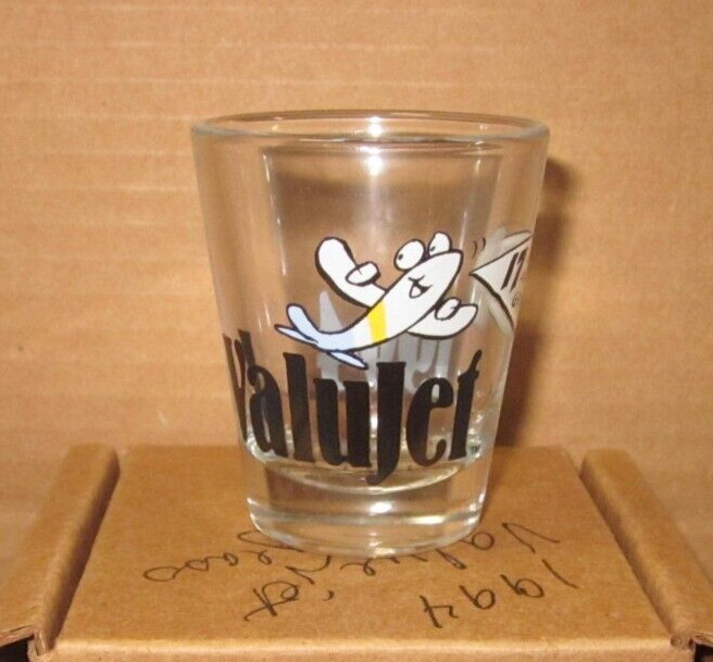a 1994 Value Jet Airlines Shot Glass