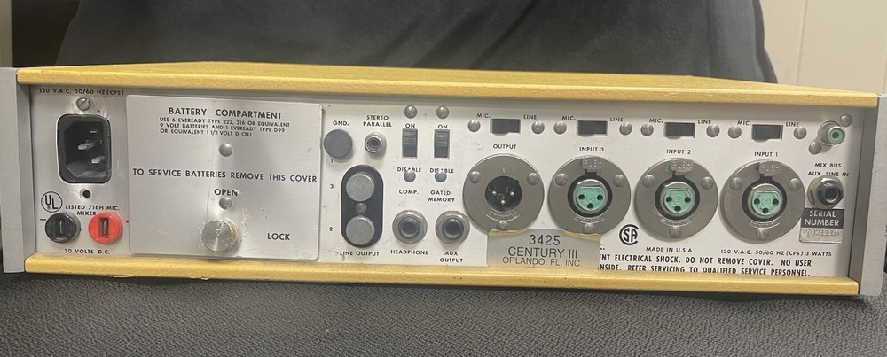 Vintage Shure SE30 Gated Compressor/Mixer