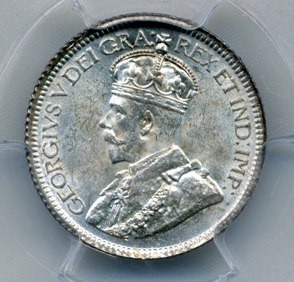 1920 Canada 10 Cent - Choice Uncirculated, PCGS MS64