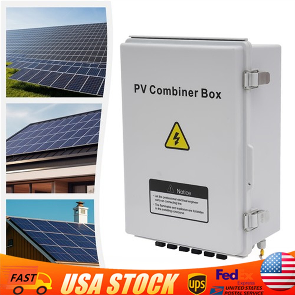 Solar PV Combiner Box 6 String 63A Circuit Breaker for Solar Panel System IP65
