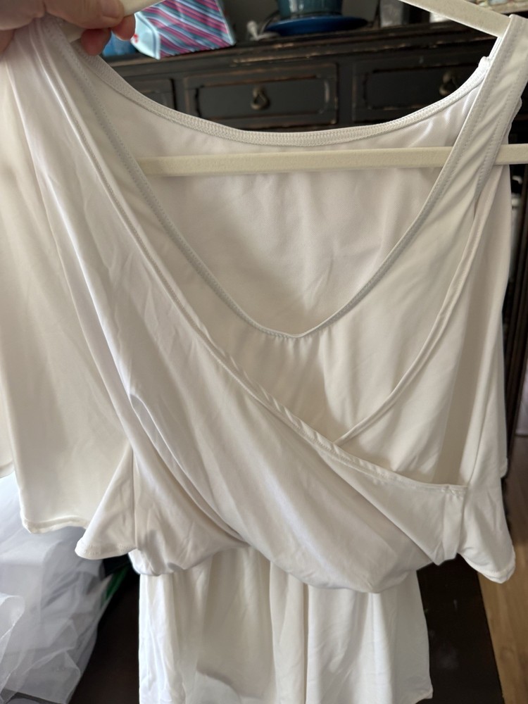 Weissman White Lyrical Dance Costume Women's Extra Small