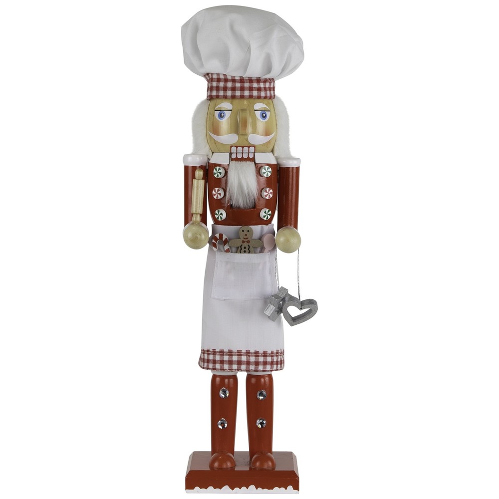 Northlight Baker with Rolling Pin Nutcracker Christmas Figure - 15" - White and