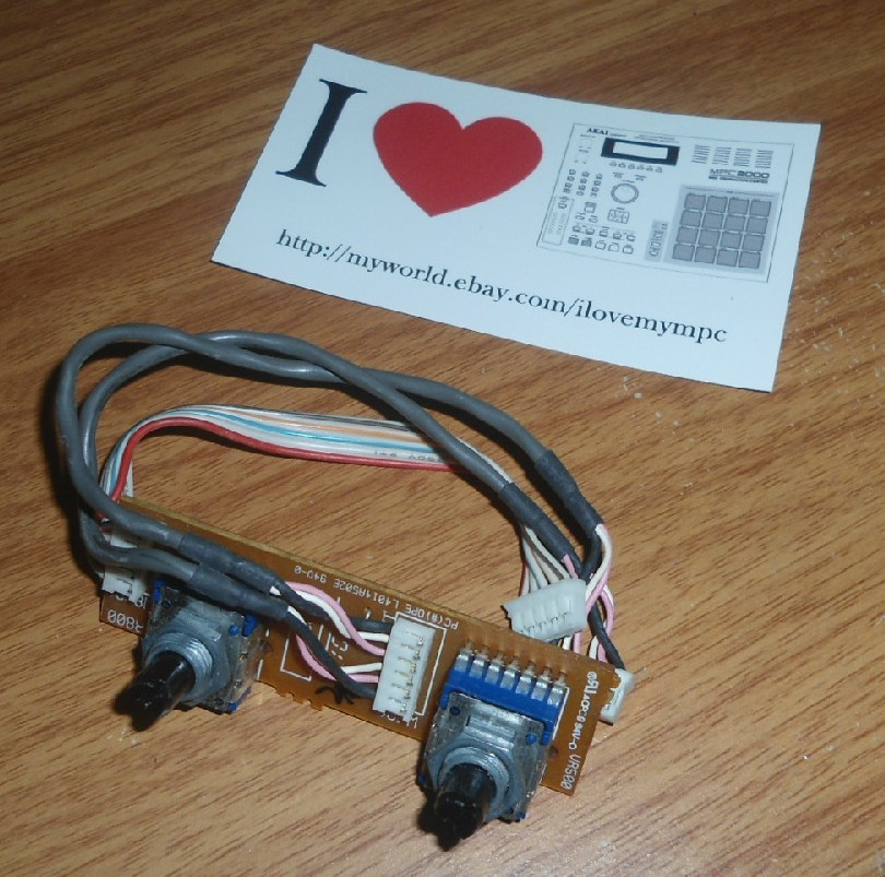 Akai MPC 2000XL Volume & REC Gain PCB Board