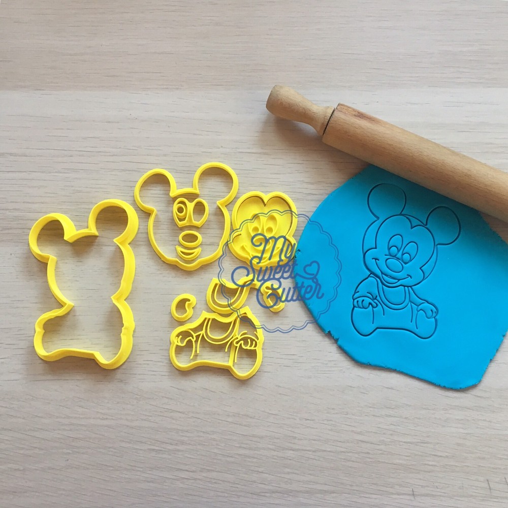 Mickey Mouse Baby Decomposable 10cm Cookie Molds Cookie Cutter