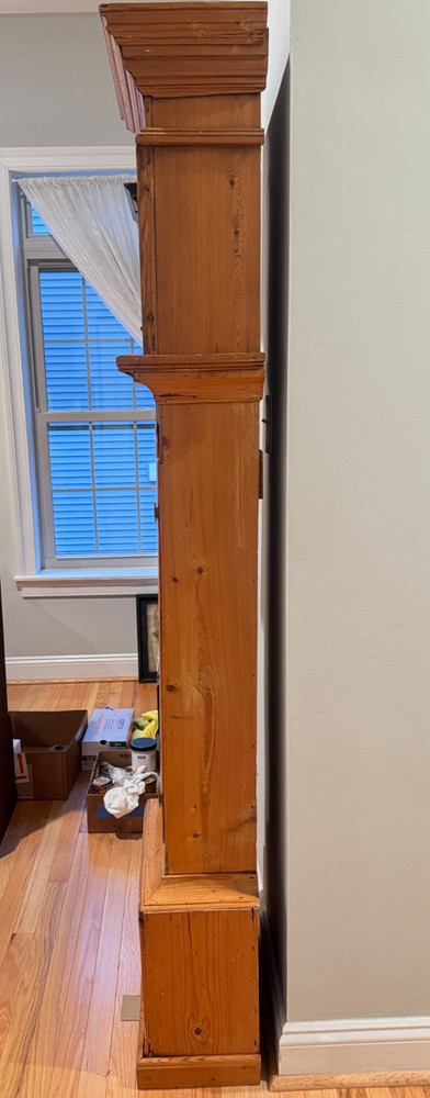18TH CENTURY SINGLE HAND 30-HOUR PINE TALL CASE CLOCK