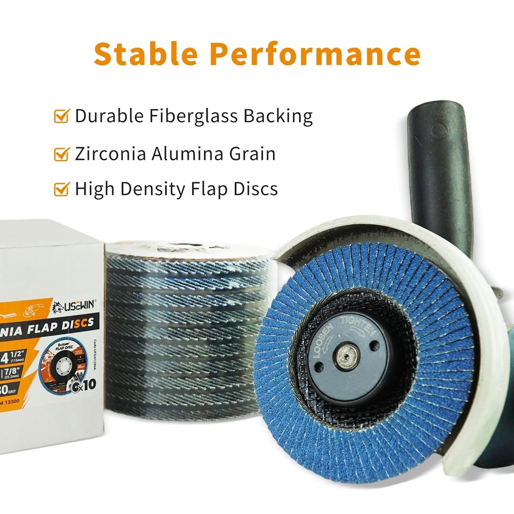 10 Pack Flap Discs 4 1/2 for Angle Grinder Sanding Disc, 40 Grit Grinding Dis...