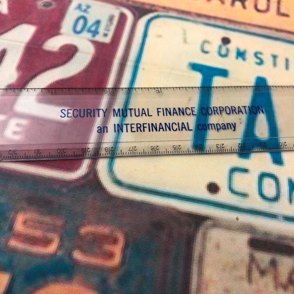 Security Mutual Finance Corp interfinancial co plastic see thru ruler clear