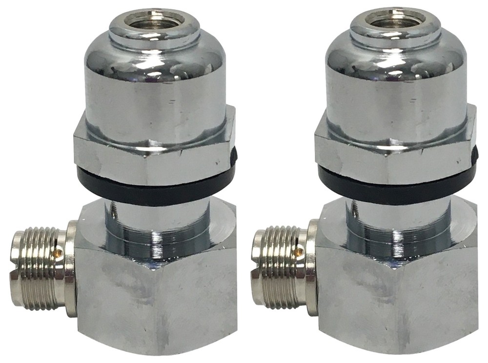 2 Lot Procomm RA930 Extra Heavy Duty CB Antenna Right Angle SO-239 Stud Mounts