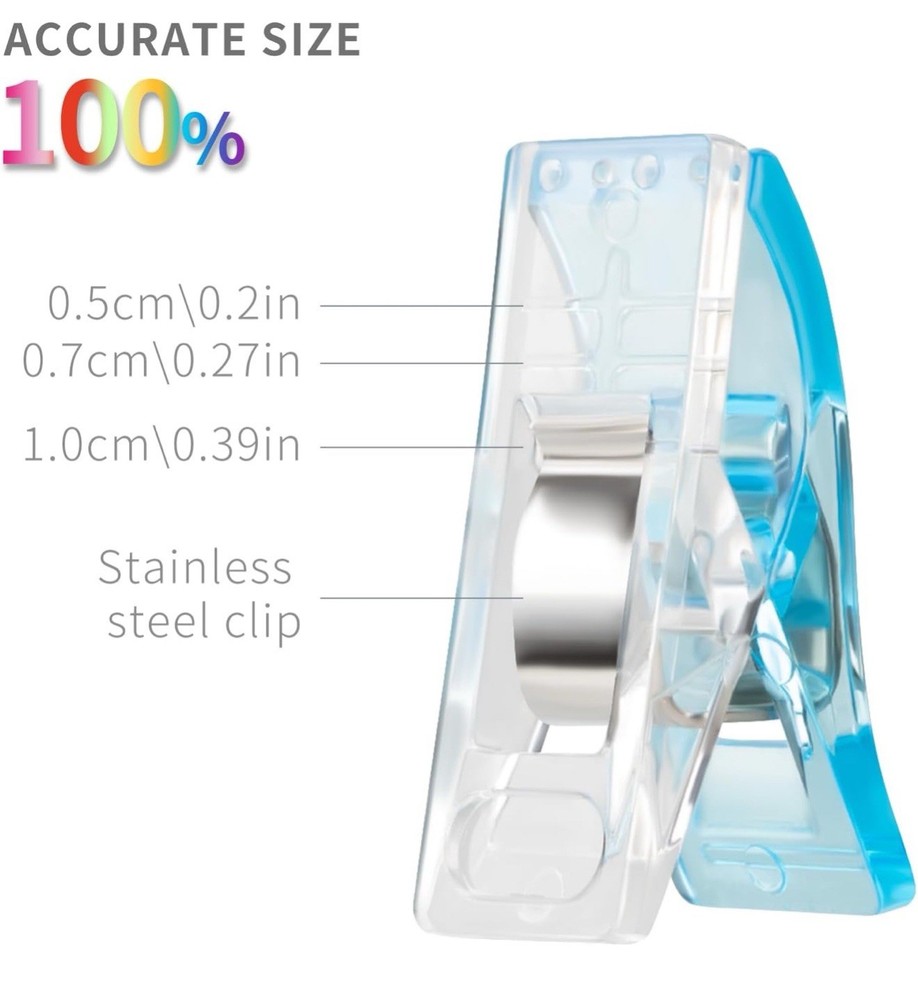 400+ Pcs Multipurpose Sewing Clips（Assorted Colors）