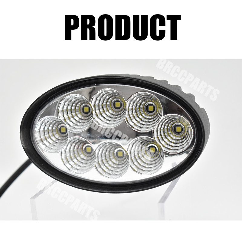 6PCS LED Headlights&Work Lights Kits Replacement For JCB Fastrac Telehandler