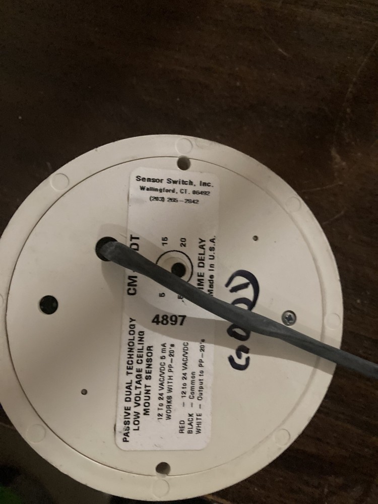 Sensor Switch CM-PDT Passive Dual Low Voltage Ceiling Mount Sensor