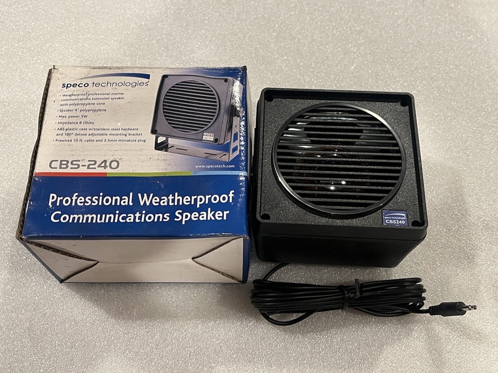 SPECO TECHNOLOGIES CBS-240 WEATHERPROOF COMMUNICATIONS SPEAKER