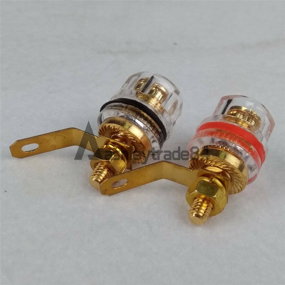 2pcs Speaker Terminal AMP Banana Jack Binding Post NEW