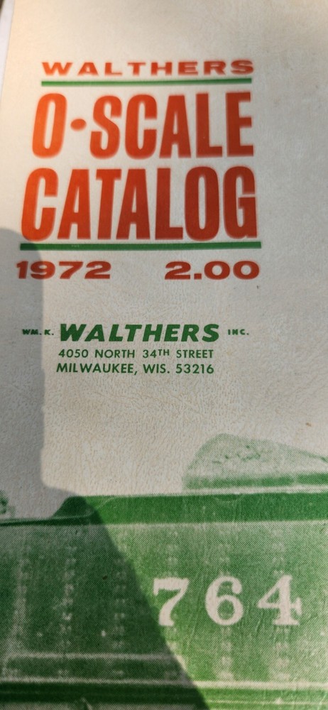 Walthers O Scale Catalog 1972