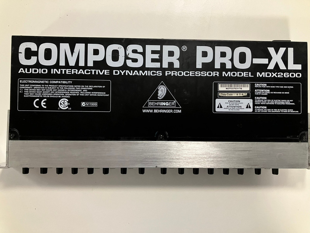 Behringer MDX2600 Composer Pro XL Audio Interactive Dynamics Processor