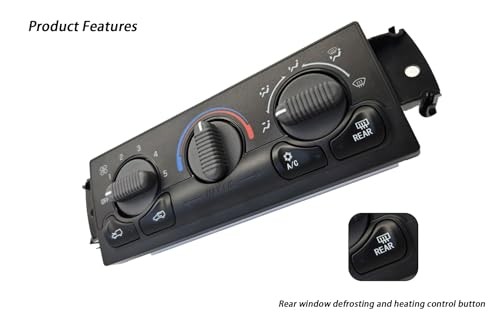 599-218 Front A/C Heater Climate Control Module Panel with Rear Window