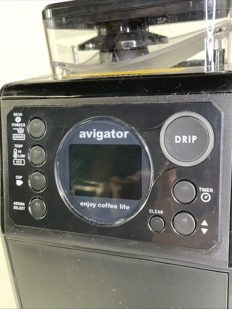 Avigator Coffee Maker Grinder 5 Cup Programmable Machine W/ Timer & Glass Carafe