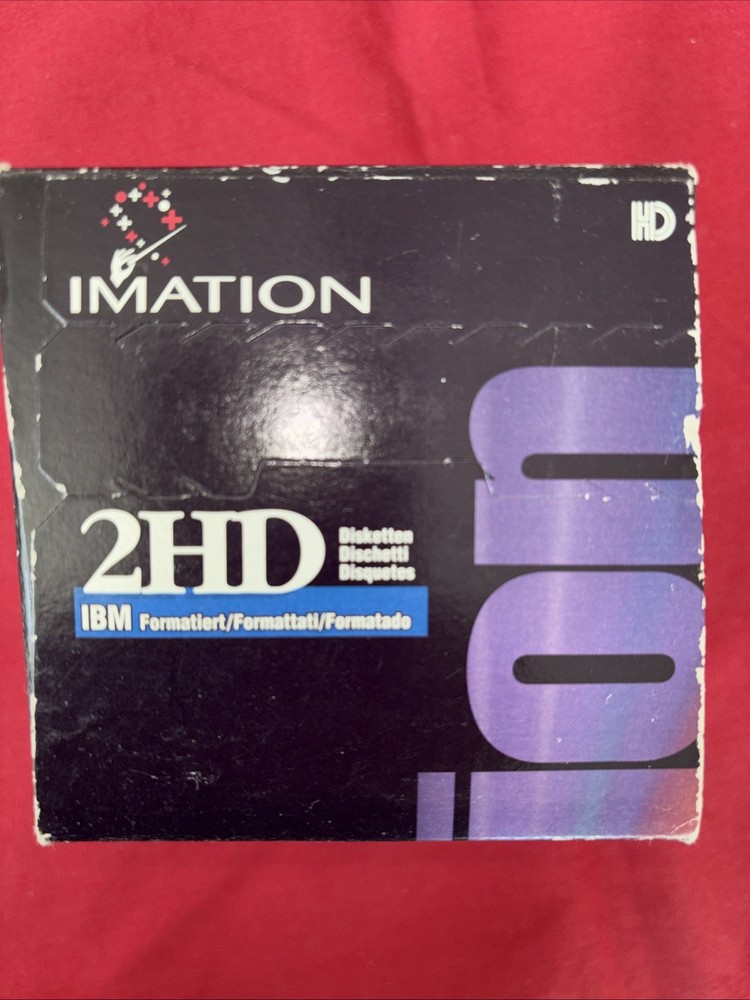 Imation 2HD IBM Formatted High Density Diskettes - 25 Pack - Floppy Disks - NEW