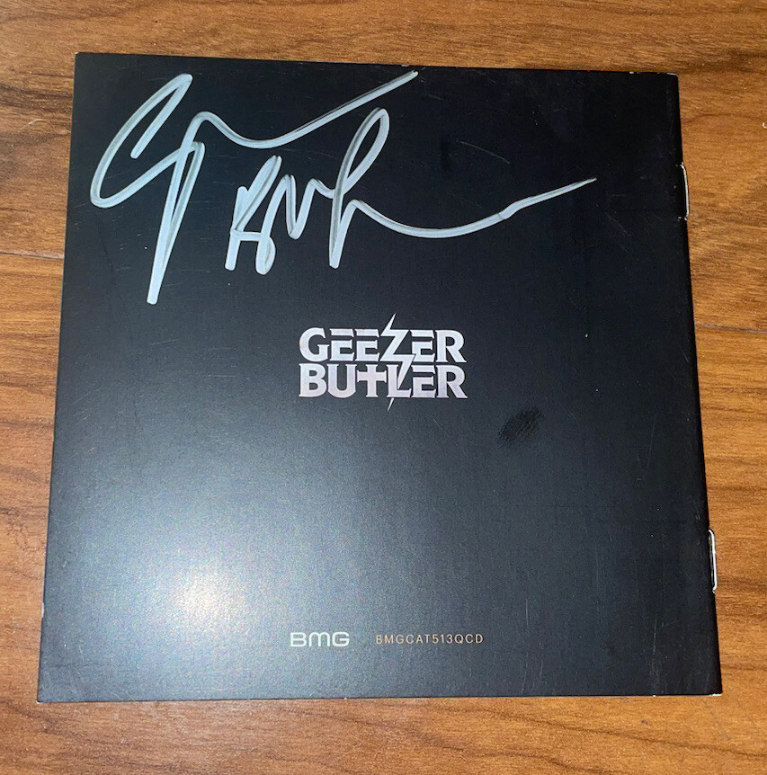 Geezer Butler Signed CD Black Sabbath