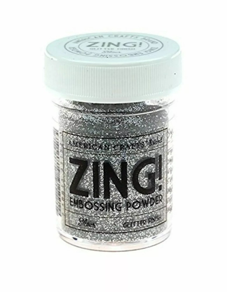 Zing Glitter Embossing Powder, Silver 27152 New