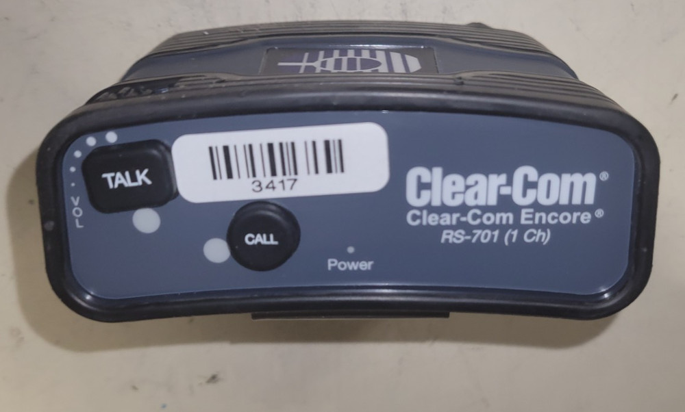Clear-Com RS-701 Single-Channel Standard Beltpack
